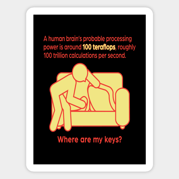 Where Are My Keys? Magnet by UltraQuirky